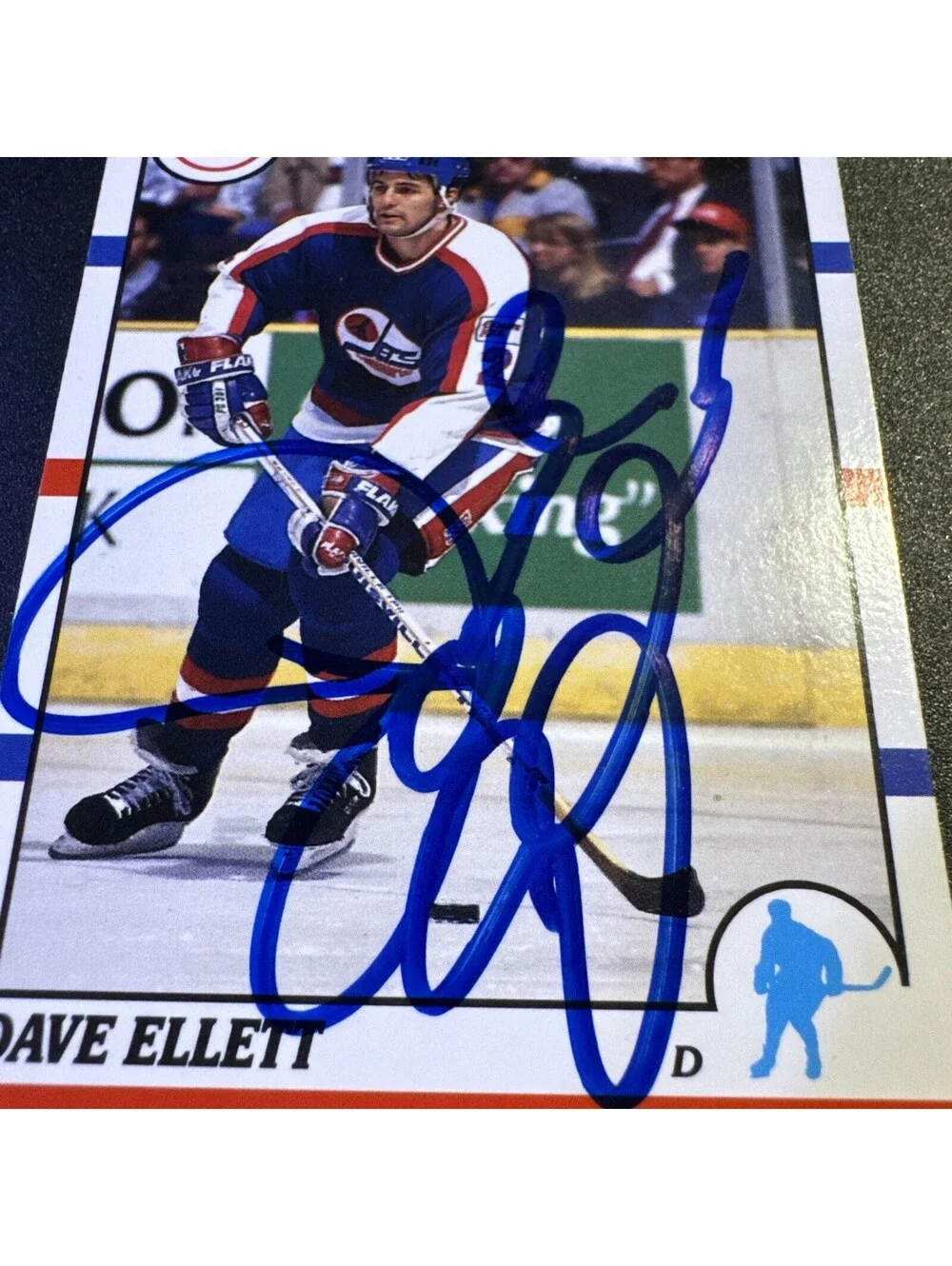 1990-91 Score - Dave Ellett #65 - Score - Hockey - TTM Autograph No COA